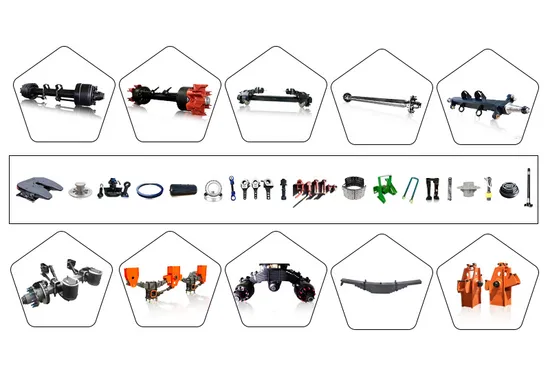 Hot Sale Suspension Parts Rear 10 Stub Axle Used on German Semi Trailer
