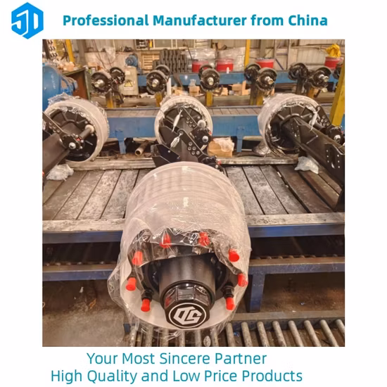 세미 트레일러용 BPW 차축 독일형 차축 1850mm 내부 드럼 차축 16t