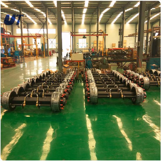 트레일러 차축 11t 소형 로우 베드 세미 트레일러 차축